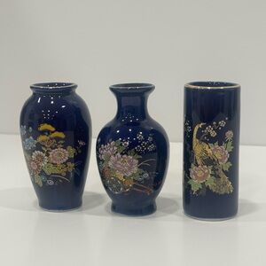 Vintage Toyo Japanese mini vases